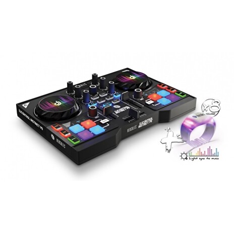Hercules mixážní pult DJ Control Instinct P8 Party Pack + 8ks LED náramků (4780870)