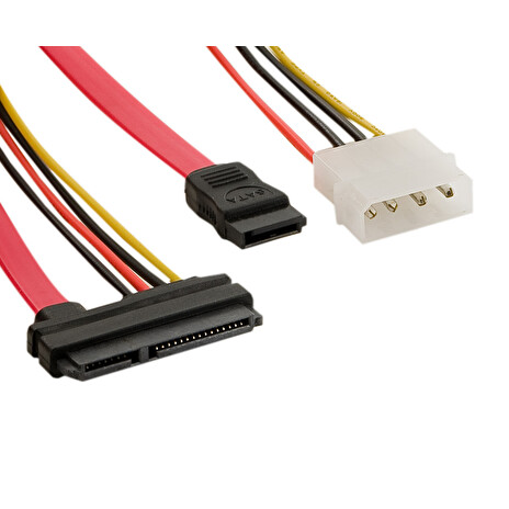 4World HDD napájecí kabel | SATA 3 | SATA | 25cm | přenos dat | červený