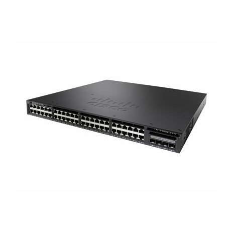 Cisco Catalyst 3650-48PQ-S - Přepínač - L3 - řízený - 48 x 10/100/1000 (PoE+) + 4 x 10 Gigabit SFP+ - desktop, Lze montovat do rozvaděče - PoE+ (390 W)