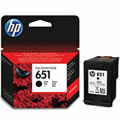 HP 651 - originální - cartridge, černá, až 600 stran, vhodné pro HP Deskjet Ink Advantage 5645 AIO