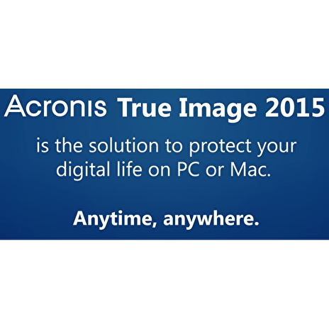 Acronis True Image 2018 - 1 Computer - Upgrade BOX CZ