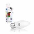 Whitenergy LED žárovka | 10xSMD2835| C37 | E27 | 5W | 230V |teplá bílá| mléko