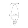 Whitenergy LED žárovka | 8xSMD2835| C37 | E14 | 7W | 230V |teplá bílá| mléko