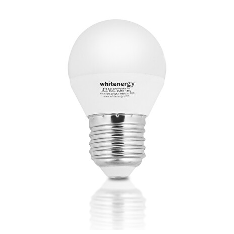 Whitenergy LED žárovka | E27 | 8 SMD2835 | 7W | 230V tepla bílá | koule G45