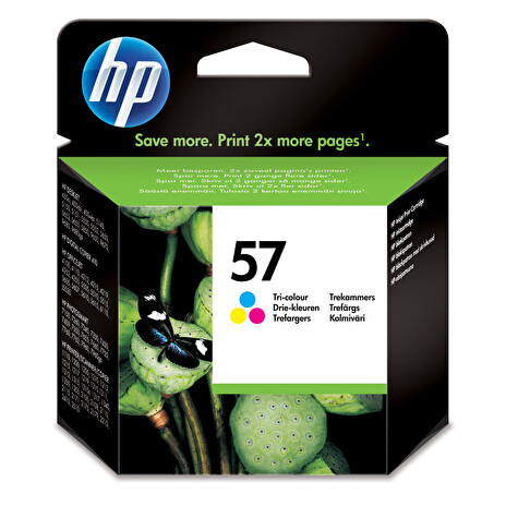 HP 57 - 17 ml - barva (azurová, purpurová, žlutá) - originál - inkoustová cartridge - pro Deskjet 51XX, F4135, F4140, F4172, F4180, F4185, F4188, F4190; Photosmart 7550; psc 13XX
