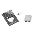 I-TEC USB HUB METAL/ 4 porty/ USB 3.0/ pasivní/ kovový/ stříbrný