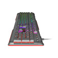Herní klávesnice Genesis Rhod 400 RGB, US layout, 6-zónové RGB podsvícení
