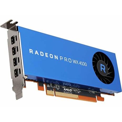 AMD Radeon Pro WX4100 - Grafická karta - Radeon Pro WX 4100 - 4 GB GDDR5 - PCIe 3.0 x16 - 4 x Mini DisplayPort