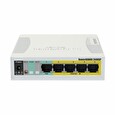MikroTik Cloud Smart Switch CSS106-1G-4P-1S (RB260GSP), 5x 1G, 1x SFP, PoE switch