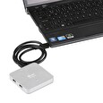I-TEC USB HUB METAL/ 4 porty/ USB 3.0/ napájecí adaptér/ kovový/ stříbrný