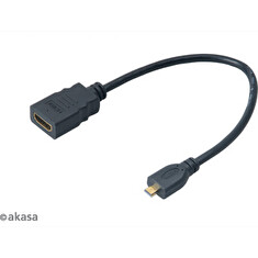AKASA Kabel HDMI na micro HDMI/ plná HD podpora/ 25cm