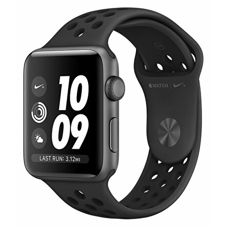 APPLE Watch Nike+ GPS, 42mm Space Grey Aluminium Case with Anthracite/Black Nike Sport Band
