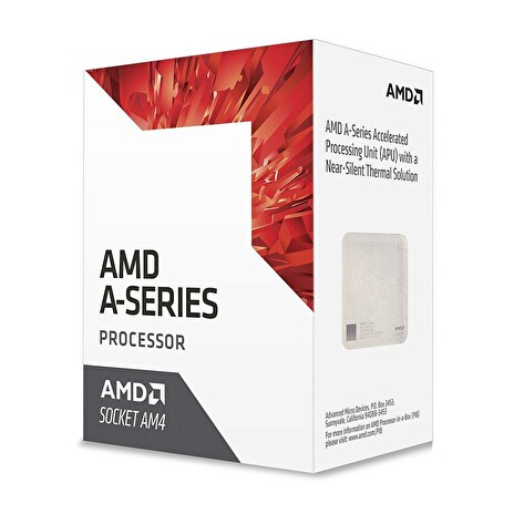 AMD cpu Bristol Ridge A10-9700 Box AM4 (4core, 4x vlákno, 3.5GHz / 3.8GHz, 2MB cache, GPU Radeon R7, 65W) s chladičem
