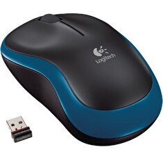 LOGITECH myš M185/ Bezdrátová/ Optická/ 1000dpi/ USB přijímač/ modrá
