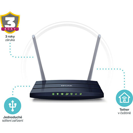 TP-Link Archer C50 V3 AC1200 Dual band 802.11ac router 4xLAN,WAN, IPv6,WiFi on/o