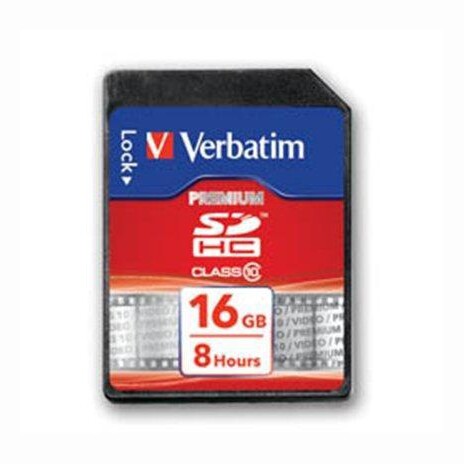 SecureDigital SDHC 16GB paměťová karta, Class 10, Verbatim