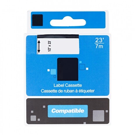 PRINTLINE kompatibilní páska s DYMO,53714, S0720940,24mm,7m, modrý tisk/bílý podklad,D1