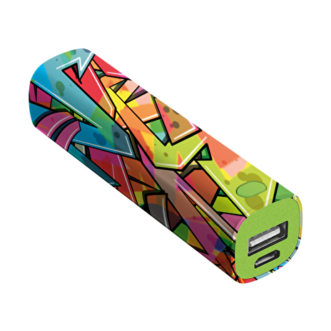 Tag PowerStick Portable Charger 2600 - graffiti arrows