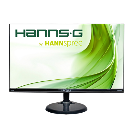HANNS.G HS Series HS246HFB - LED monitor - 23.6" (23.6" zobrazitelný) - 1920 x 1080 WUXGA - HS-IPS - 250 cd/m2 - 1000:1 - 7 ms - HDMI, VGA - reproduktory - lesklý