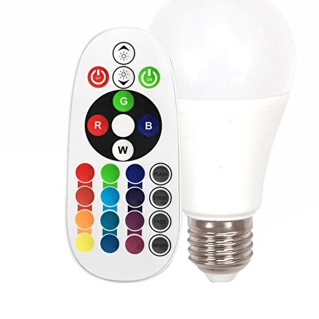 Žárovka LED V-TAC E27 6W A60 bílá teplá RGB