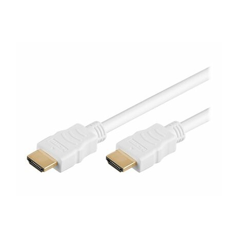 PremiumCord - HDMI s kabelem Ethernet - HDMI (M) do HDMI (M) - 1.5 m - trojnásobně stíněný - bílá - podporuje 4K