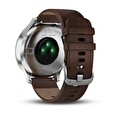 Garmin monitorovací náramek a hodinky vívomove Optic Premium Silver (velikost L)