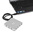 I-TEC USB HUB METAL/ 10 portů/ USB 3.0/ napájecí adaptér/ kovový