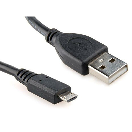 Gembird kabel Micro-B USB 2.0 samec > USB AM samec, 1m, černý