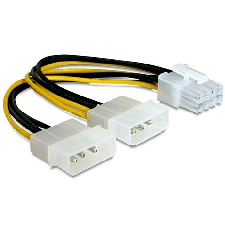 Gembird Power cable 8 pin EPS female > 2x 4 pin Molex male