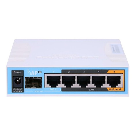 MikroTik hAP ac RouterOS L4 128MB RAM, 5xGig LAN, 2.4/5GHz 802.11ac, 1xUSB,1xSFP