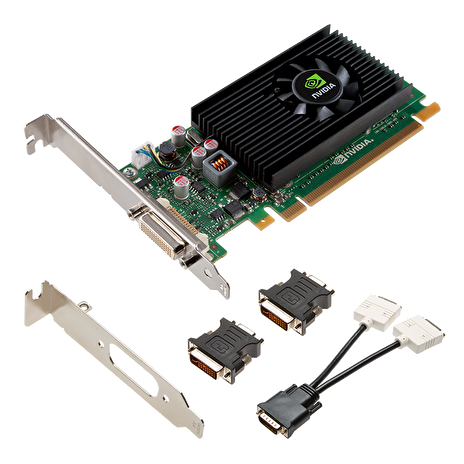 PNY NVIDIA NVS 315, 1GB GDDR3 (64 Bit), DSM59, DMS-59 to 2xDVI adapter, LP