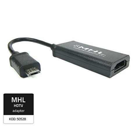 Qoltec Adaptér MHL, Micro USB 5-pin (M)/HDMI (M)