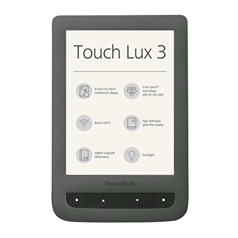Pocketbook 626 Touch Lux 3, Carta e-ink, šedý