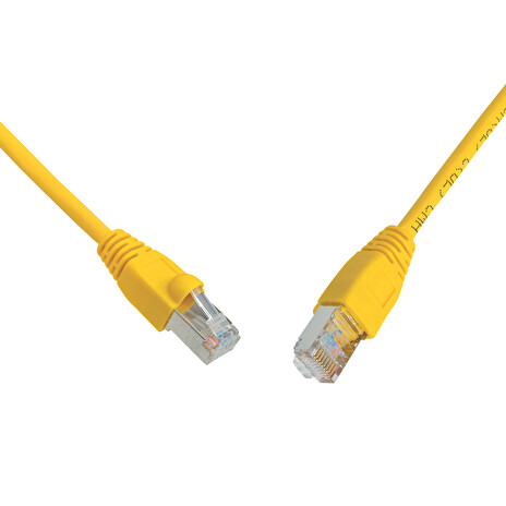SOLARIX patch kabel CAT6 UTP PVC 1m žlutý snag proof