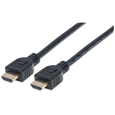 Manhattan kabel pro monitory HDMI/HDMI V2.0 M/M Ethernet 3m černý