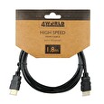 4World Kabel HDMI - HDMI High Speed s Ethernet (v1.4), 3D, HQ, BLK, 1.8m