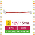 WE Spojka LED pásku kabelová 15cm 2x8mm/2 5ks