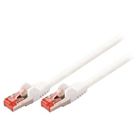 Síťový Kabel CAT6 S/FTP RJ45 (8P8C) Zástrčka - RJ45 (8P8C) Zástrčka 0.25 m Bílá