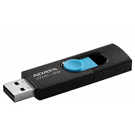 ADATA flash disk 8GB UV220 USB 2.0 modro-černý