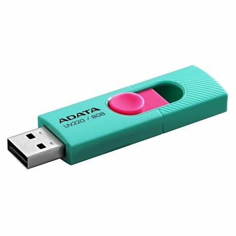 ADATA flash disk 8GB UV220 USB 2.0 zeleno-růžový