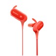 Sony headset do uší MDRXB50BSR/ sluchátka bezdrátová + mikrofon/ sportovní/ Bluetooth + NFC/ červená