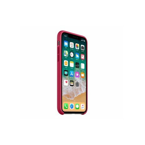 APPLE iPhone X Silicone Case - Rose Red