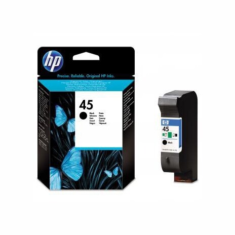 Inkoustová cartridge HP, 51645GE, black - prošlá expirace (feb17)