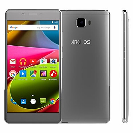 ARCHOS 55 Cobalt+ LTE, 5.5" 1280x720 IPS, 1GHz QC,2GB/16GB,Android 5.1, 13mpx,LTE,MicSD,Dual SIM,2700mAh,stříbrný,rozbal