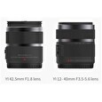 Yi M1 4K Mirrorless Camera + 12-40mm F3.5-5.6 + 42.5mm F1.8, černá