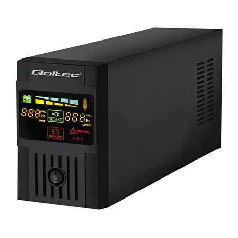 Qoltec UPS MONOLITH 800VA | 480W LCD USB