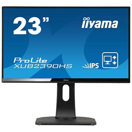 Iiyama LCD XUB2390HS-B1 23''LED,IPS,5ms,VGA/DVI/HDMI,repro,1920x1080,HAS,pivot,č
