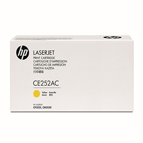 Tonerová cartridge HP Color LaserJet CP3525, yellow, CE252AC, 7000s, contract