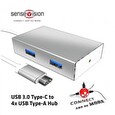Club-3D USB 3.0 TYPE C TO 4 USB TYPE A DOCKING STATION