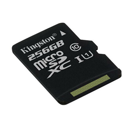 KINGSTON 256GB microSDXC CANVAS Class 10 UHS-I 80MB/s Read Card + bez adaptéru